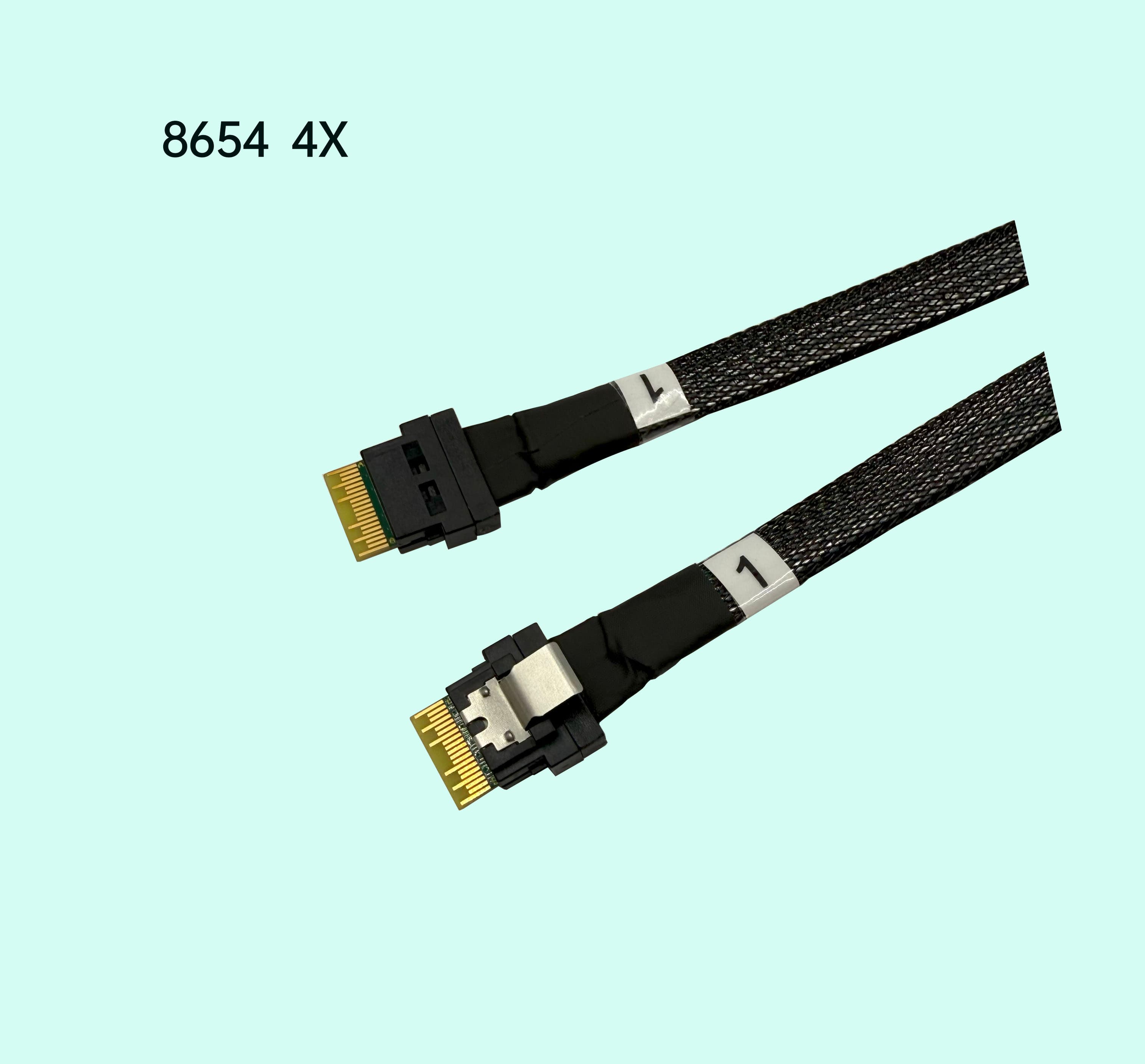 8654 4X 纖薄型 38P 180° 對 180°+網管 PCIe 32#